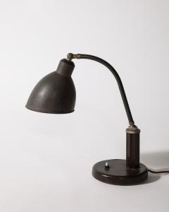 Christian Dell Enameled Metal and Bakelite Table Lamp by Christian Dell Germany c 1930 - 4207462