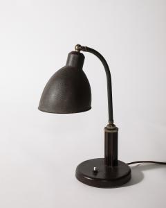Christian Dell Enameled Metal and Bakelite Table Lamp by Christian Dell Germany c 1930 - 4207463