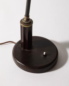 Christian Dell Enameled Metal and Bakelite Table Lamp by Christian Dell Germany c 1930 - 4207476