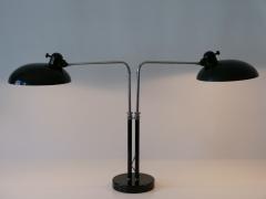 Christian Dell Rare Christian Dell Two Armed Bauhaus Desk Light 6660 for Kaiser Idell 1930s - 4057723