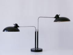 Christian Dell Rare Christian Dell Two Armed Bauhaus Desk Light 6660 for Kaiser Idell 1930s - 4057731