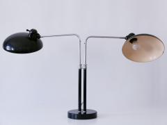 Christian Dell Rare Christian Dell Two Armed Bauhaus Desk Light 6660 for Kaiser Idell 1930s - 4057741