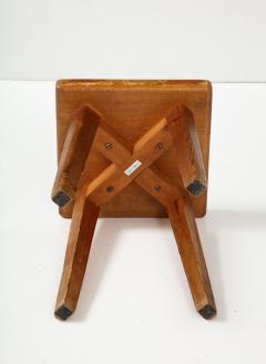 Christian Durupt Carved Pine Stool by Christian Durupt - 3088825