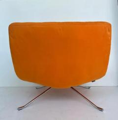 Christian Gottlob Werner Christian Werner Ligne Roset Pop Lounge Chair with Orange Ultrasuede - 3613655