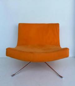 Christian Gottlob Werner Christian Werner Ligne Roset Pop Lounge Chair with Orange Ultrasuede - 3613662