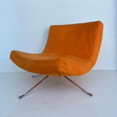 Christian Gottlob Werner Christian Werner Ligne Roset Pop Lounge Chair with Orange Ultrasuede - 3613753