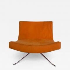 Christian Gottlob Werner Christian Werner Ligne Roset Pop Lounge Chair with Orange Ultrasuede - 3614856