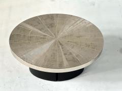Christian Heckscher Christian Heckscher Etched Nickel Side End Table Signed Belgium 1980 - 4310270