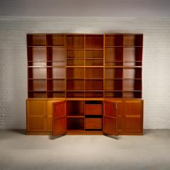 Christian Hvidt Modular Teak Bookshelves By Christian Hvidt for S borg M bler Denmark 1960s - 4211531