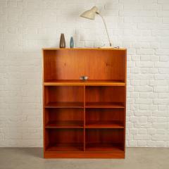 Christian Hvidt Two Piece Teak Bookshelf by Christian Hvidt for S borg M bler Denmark 1960s - 4212191