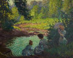 Christian Jacob Walter ROCK POOL IN SPRING BY CHRISTIAN WALTER PITTSBURGH - 2619377