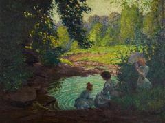 Christian Jacob Walter ROCK POOL IN SPRING BY CHRISTIAN WALTER PITTSBURGH - 2619428