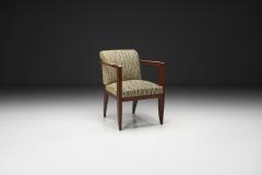 Christian Kraas Upholstered Art Deco Armchair by Christian Kraas France ca 1930s - 4806815