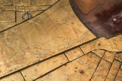 Christian Krekels Christian Krekels Art Coffee Table in Inlaid Brass and Agate Belgium 1989 - 4528462