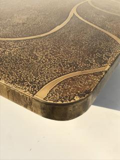 Christian Krekels Etched Brass Coffee Table Attributed to Christian Krekels - 439596
