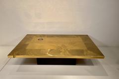 Christian Krekels Etched Brass Coffee Table By C Krekels - 4564260
