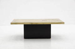 Christian Krekels Etched brass coffee table by Christian Krekels Signed and date 1976  - 789951