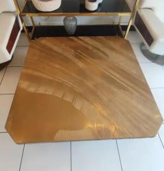 Christian Krekels Large Etched Brass Coffee Table by Christian Krekels signed circa 1975 - 3154933