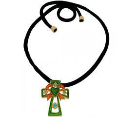 Christian Lacroix Christian LaCroix Gold Plated and Enamel Cross - 4430125