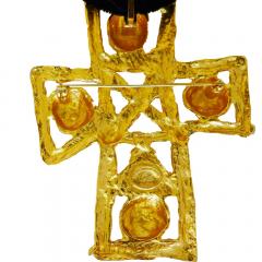 Christian Lacroix Large Gold Plated Cross by Christian LaCroix - 4430142