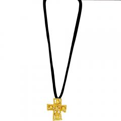 Christian Lacroix Large Gold Plated Cross by Christian LaCroix - 4430144