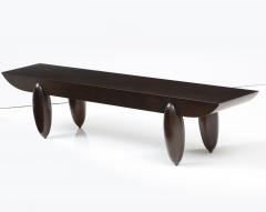 Christian Liaigre Dark Brown Christian Liaigre Pirogue Bench for Holly Hunt Pair Available - 2419715
