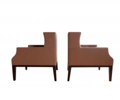 Christian Liaigre Pair of Christian Liaigre Cara bes Armchairs - 4513283