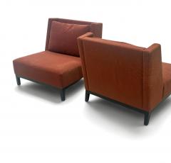 Christian Liaigre Pair of Christian Liaigre Latin Slipper Chairs for Holly Hunt - 4706040