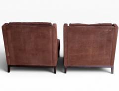 Christian Liaigre Pair of French Christian Liaigre Latin Slipper Chairs - 4617327