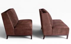 Christian Liaigre Pair of French Christian Liaigre Latin Slipper Chairs - 4620598
