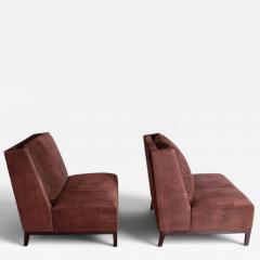 Christian Liaigre Pair of French Christian Liaigre Latin Slipper Chairs - 4620599