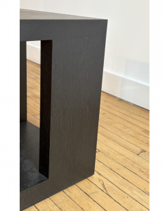 Christian Liaigre Set of 2 Christian Liaigre Pacha Side Tables Ebonized Oak - 4815088