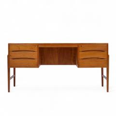 Christian M ller Christian M ller Mid Century Danish Teak Executive Desk - 4360567