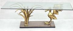 Christian Techoueyres 1970 Pelican and Reed Coffee Table in Bronze by Christian Techoueyres - 3114406