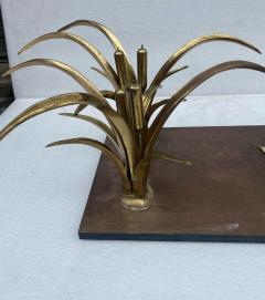 Christian Techoueyres 1970 Pelican and Reed Coffee Table in Bronze by Christian Techoueyres - 3114412