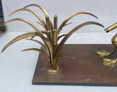 Christian Techoueyres 1970 Pelican and Reed Coffee Table in Bronze by Christian Techoueyres - 3114414