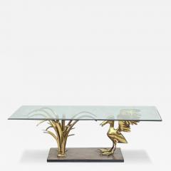 Christian Techoueyres 1970 Pelican and Reed Coffee Table in Bronze by Christian Techoueyres - 3116853