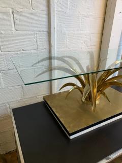 Christian Techoueyres Bronze Reed Coffee Table by Christian Techoueyres France 1970s - 1691102