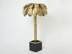 Christian Techoueyres Christian Techoueyres for Maison Jansen brass palm tree floor lamp 1970s - 2303468