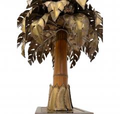 Christian Techoueyres Palm tree table lamp Christian Techouyeres Maison Jansen France circa 1970 - 3411140