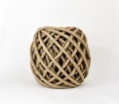 Christien Meindersma Flax Ottoman Rope Stool Pouf Tabouret by Christien Meindersma Netherlands - 4722485