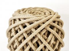 Christien Meindersma Flax Ottoman Rope Stool Pouf Tabouret by Christien Meindersma Netherlands - 4722494