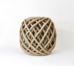 Christien Meindersma Flax Ottoman Rope Stool Pouf Tabouret by Christien Meindersma Netherlands - 4722500