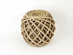 Christien Meindersma Flax Ottoman Rope Stool Pouf Tabouret by Christien Meindersma Netherlands - 4722514