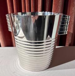 Christofle Luc Lanel Normandie Art Deco Ondulations Champagne Bucket - 3865601