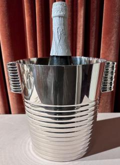 Christofle Luc Lanel Normandie Art Deco Ondulations Champagne Bucket - 3865647