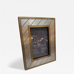 Christofle Selection Silver Plated Photo Frame with Brass Accents - 4568184