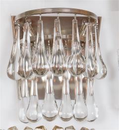 Christophe Palme Christoph Palme Teardrop Crystal Sconces Two Pairs Available  - 682391