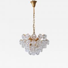 Christophe Palme Elegant Mid Century Modern Crystal Chandelier by Christoph Palme Germany 1970s - 3252078