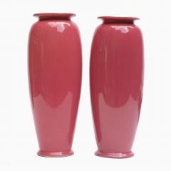 Christopher Dresser A Pair of Rose Glazed Christopher Dresser Vases by Ault Pottery 1890s - 738183